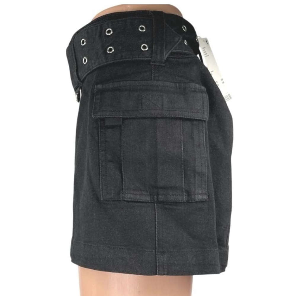 Black Cargo Mini Skirt - Picture 2 of 6